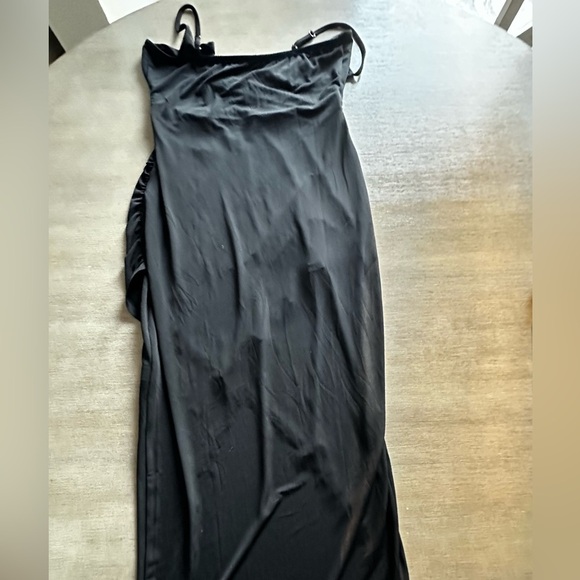 VENUS stretchy strappy small Black high low bottom Dress nwot - Picture 8 of 9
